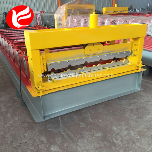 Galvanized cold roof color panel steel machine